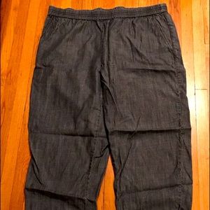 Eileen Fisher Stone Wash Black Pant Size M